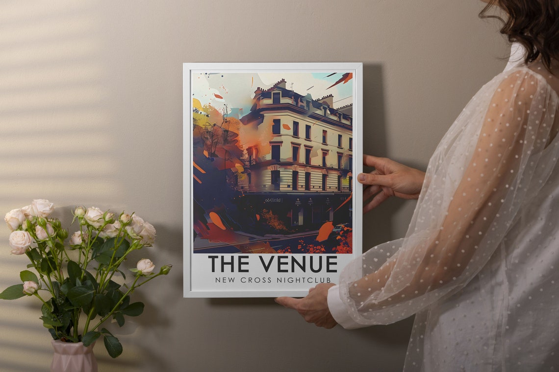 The Venue New Cross Artwork Exterior Facade Poster London Retro Travel Art Uk Nightclub Print Vintage Wall Art - Image 3