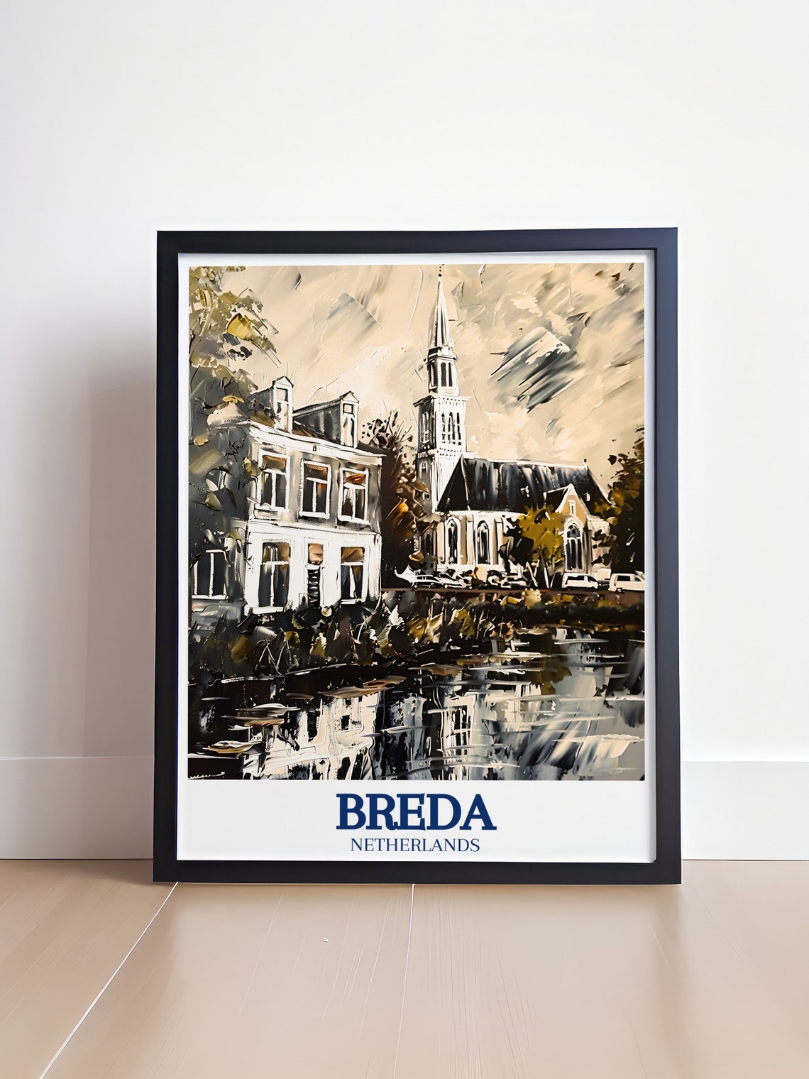 Breda Travel Print Kerkplein Great Church Poster Kerkplein Great Church Print And Breda Travel Art Erkplein Great Church Travel Poster - Image 4