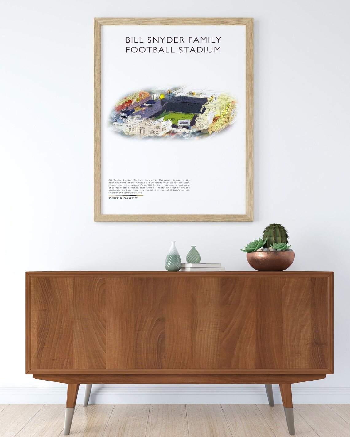 Kansas State Bill Snyder Family Football Stadium Wildcats Poster - Image 3