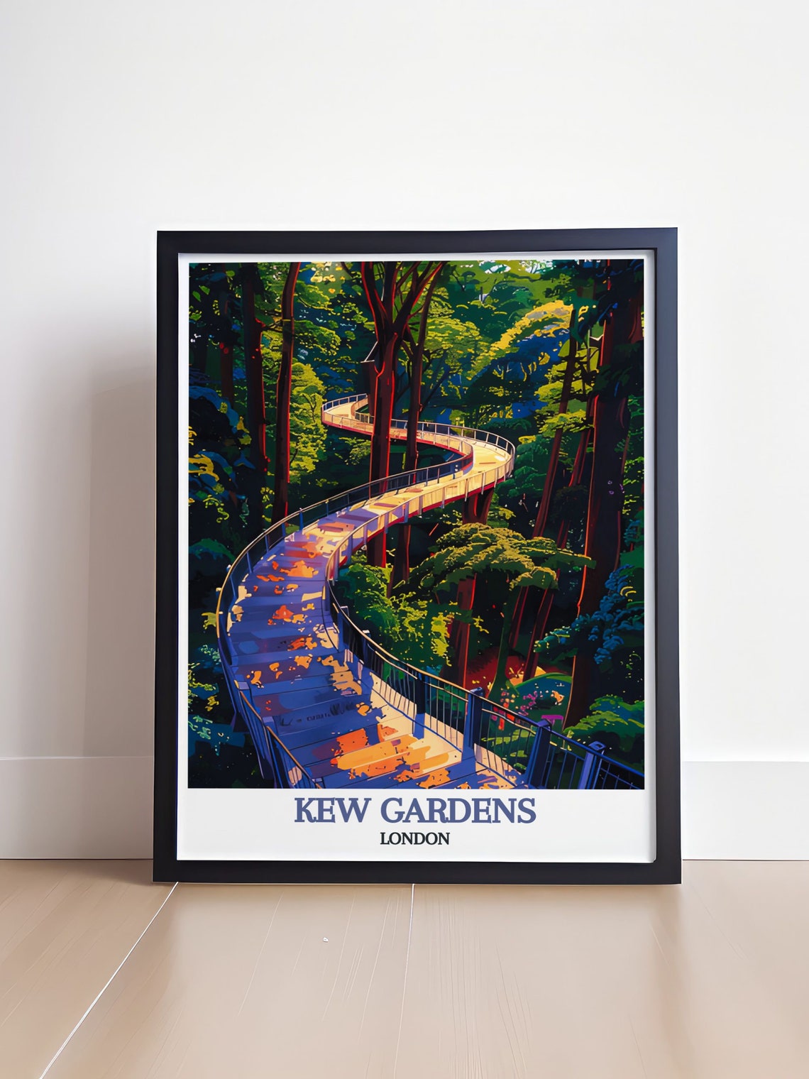 Kew Gardens London Treetop Walkway Elevated Forest Canopy Poster - Image 4