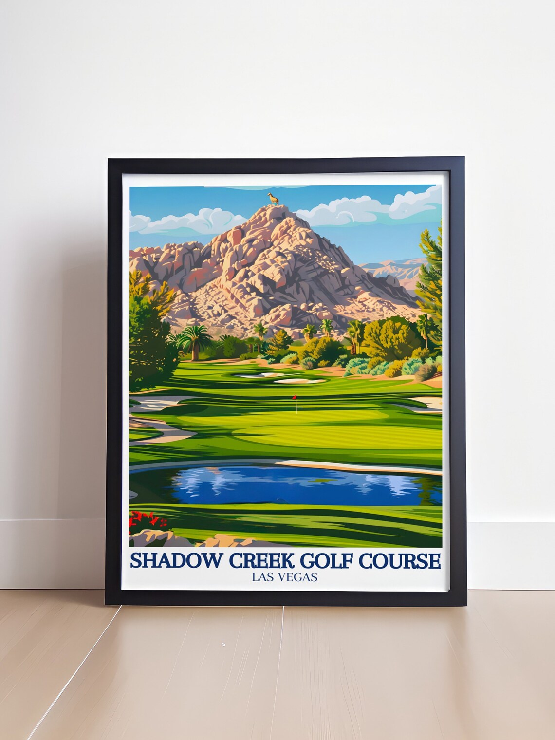 Shadow Creek Golf Course Print Nevada Desert Art Clark County Golf Prints Clark County Golf Prints Scenic Art From Shadow Creek - Image 4