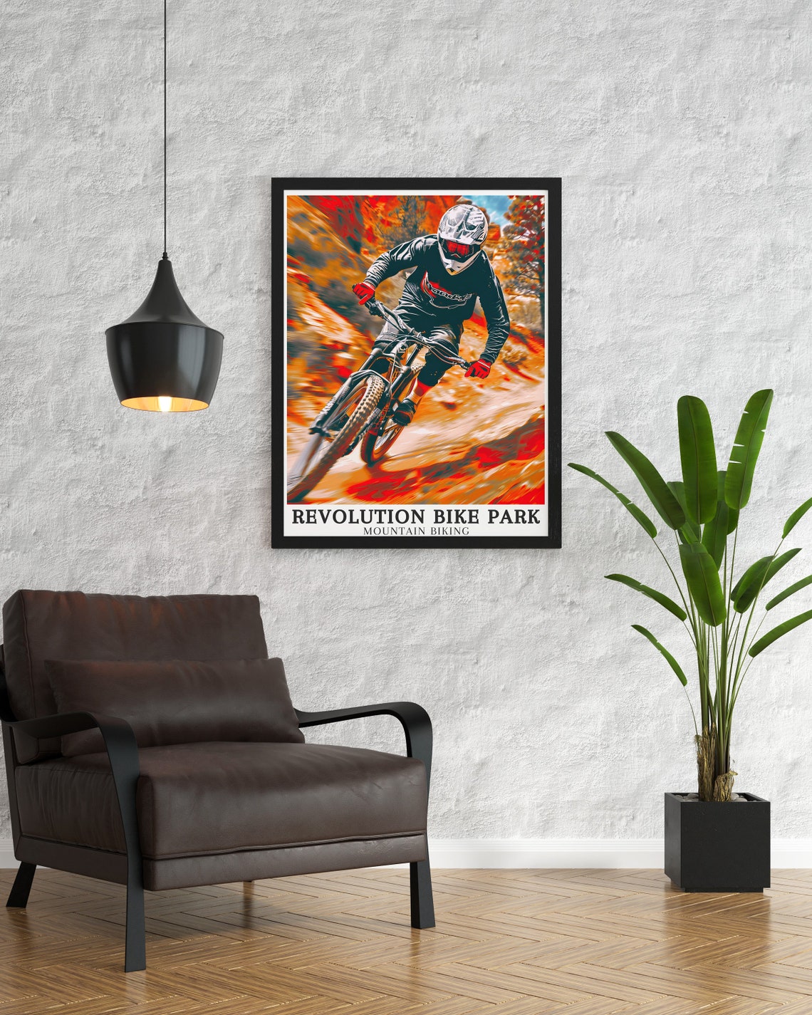 Revolution Bike Park Mountain Biking Speed Blur Rider Poster - Image 3