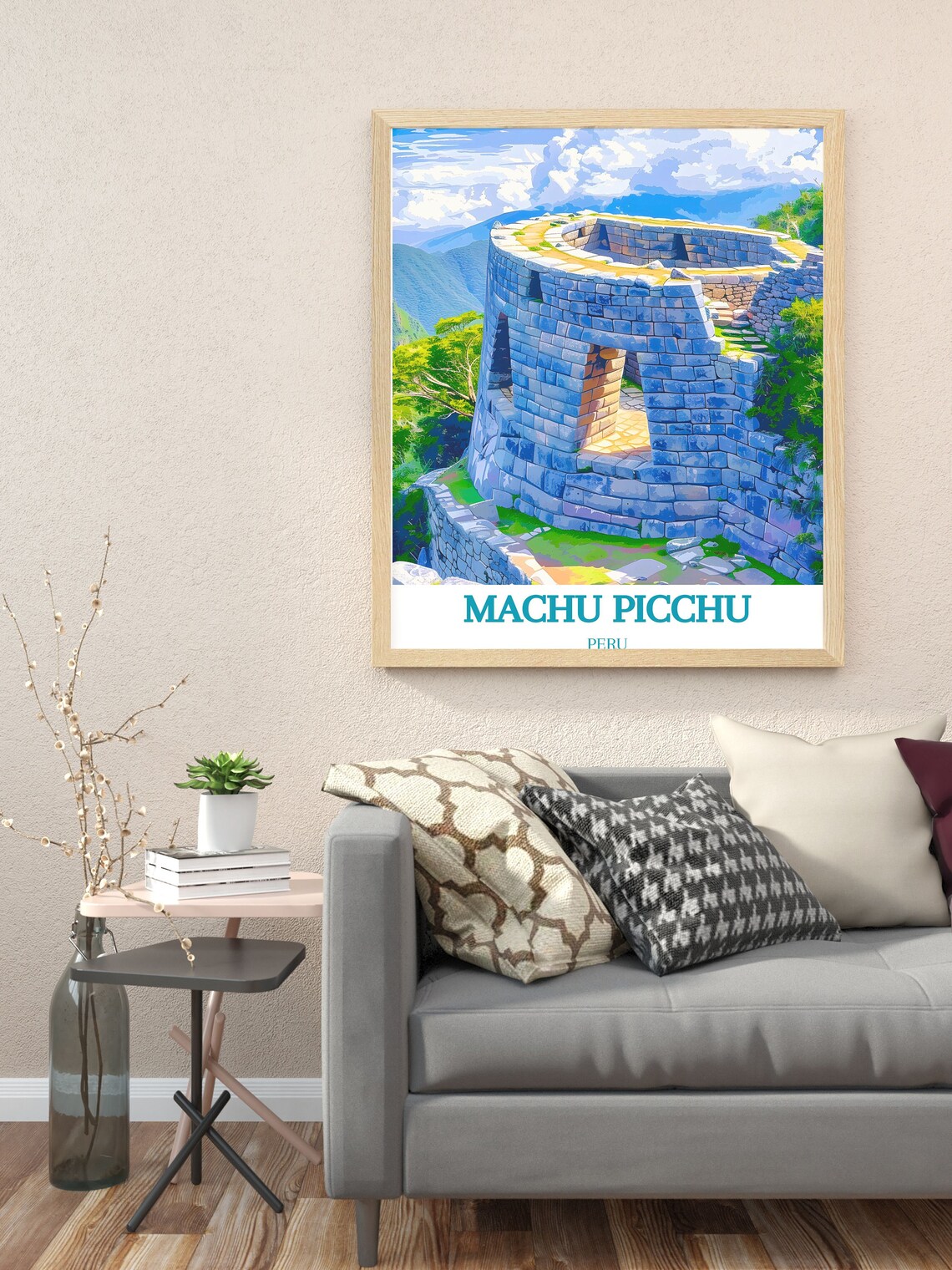 Machu Picchu Peru Temple of the Sun Inca Ruins Travel Poster - Image 3