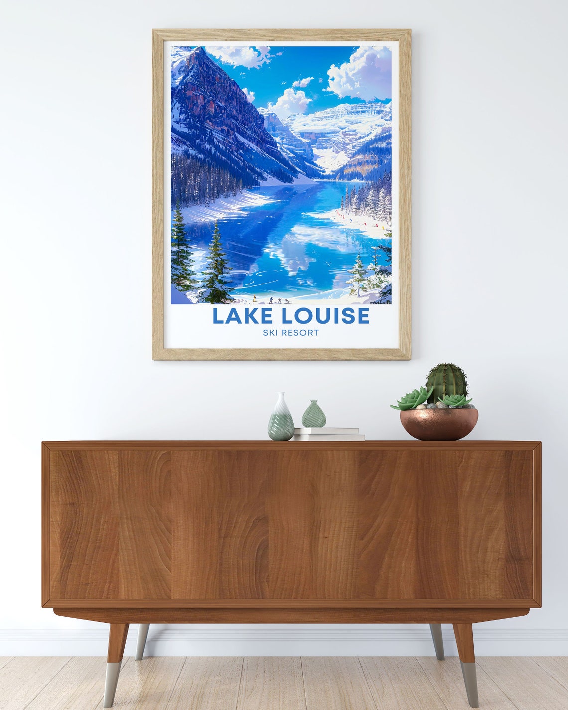 National Park Poster Of Lake Louise Lake Louise Canada Travel Print Framed Print Of Lake Louise - Image 2
