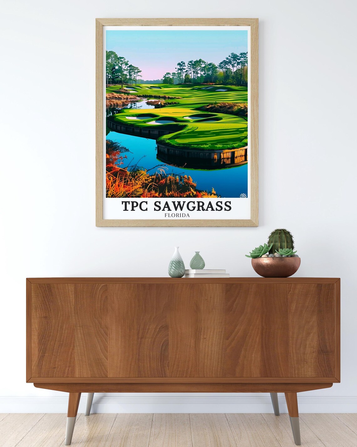 TPC Sawgrass 17th Hole Travel Poster, Ponte Vedra Beach - Image 3