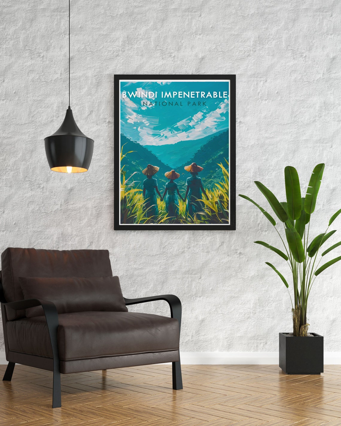 Bwindi Impenetrable National Park Travelers Misty Mountains Poster - Image 2