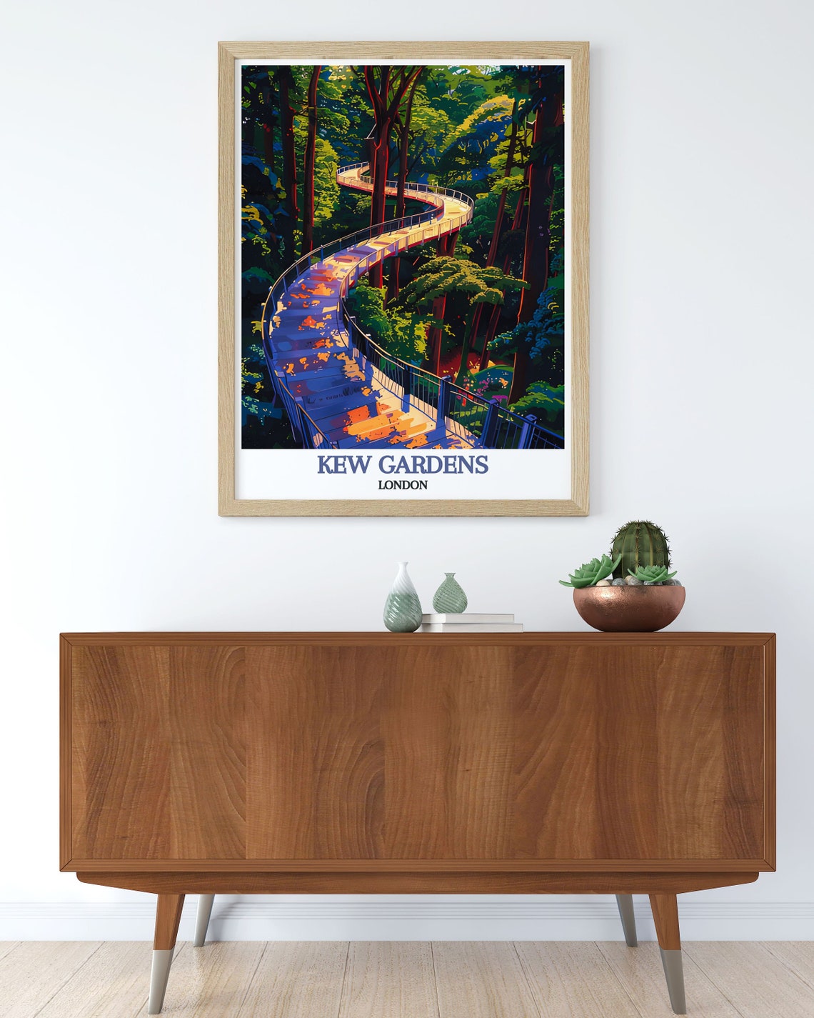 Kew Gardens London Treetop Walkway Elevated Forest Canopy Poster - Image 3