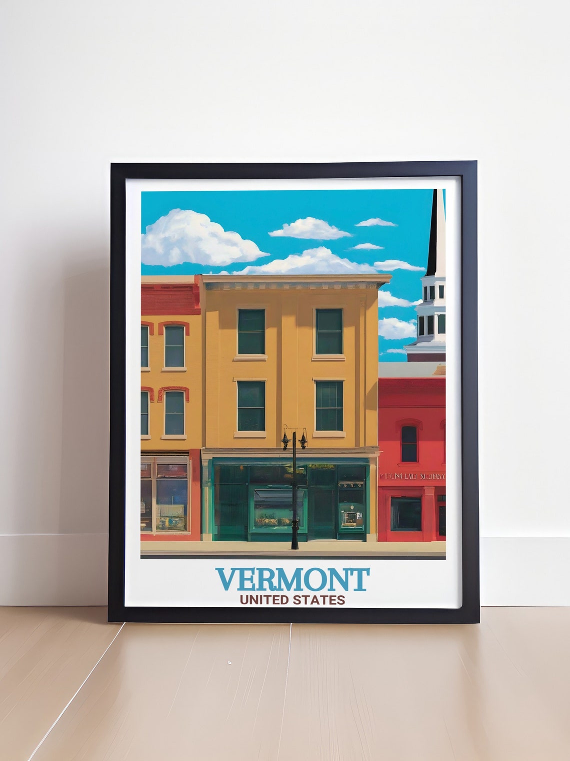 Vermont Wall Art Vermont Travel Posters Church Street Marketplace Prints Church Street Marketplace Travel Posters - Image 4