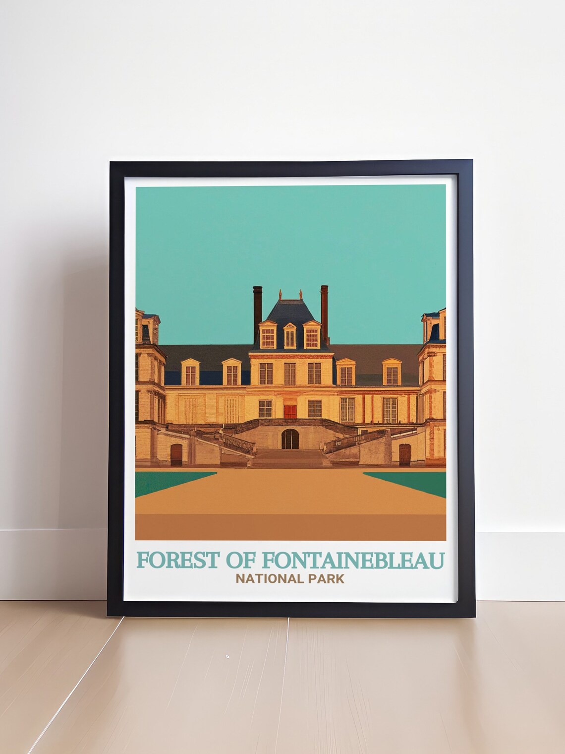Fontainebleau Chateau Grand Facade National Park Travel Poster - Image 4