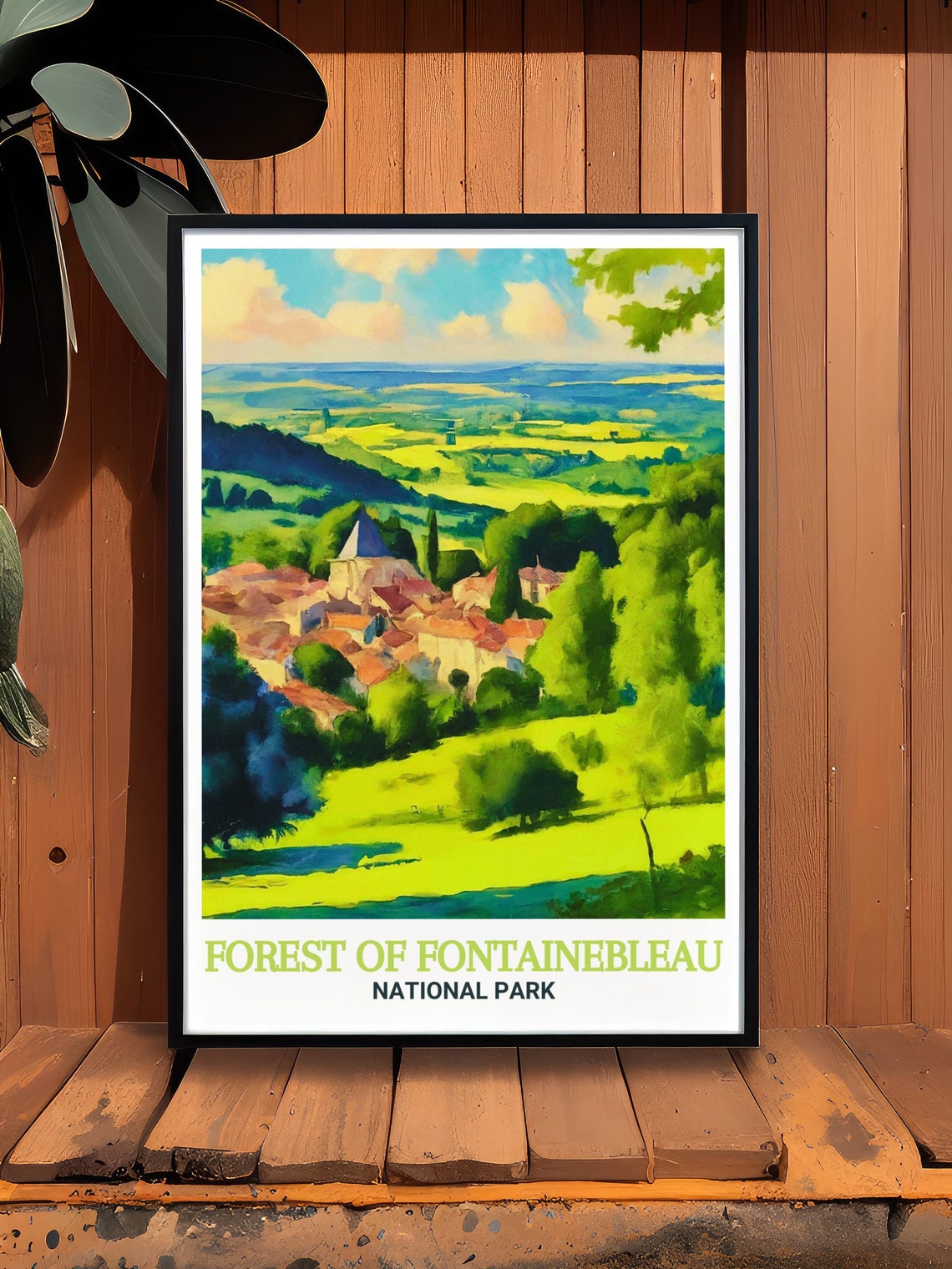Forest Of Fontainebleau Barbizon Village Hillside View Poster - Image 2