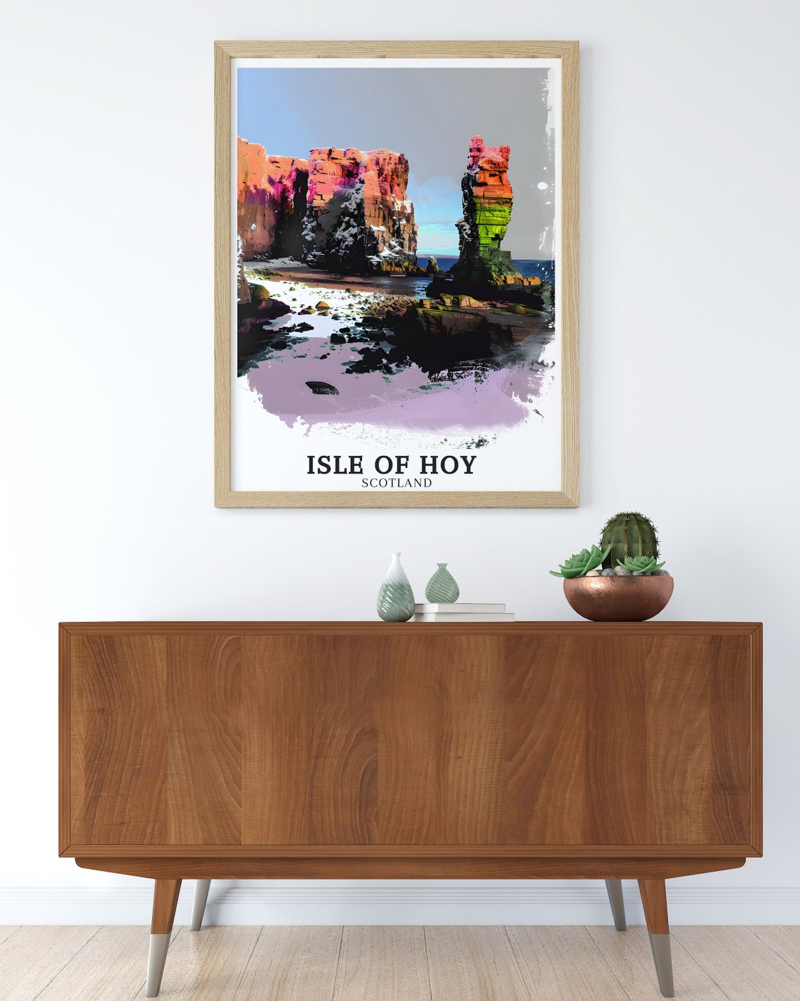 Isle Of Hoy Travel Print Old Man Of Hoy Orkney Poster Old Man Of Hoy Orkney Decor Old Man Of Hoy Orkney Gift Isle Of Hoy Art - Image 2
