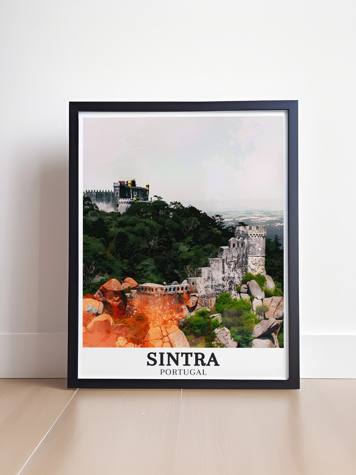 Castelo dos Mouros Sintra Portugal Fortress Hills Travel Poster - Image 4