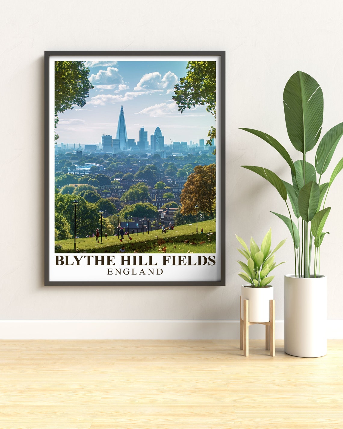 Blythe Hill Fields London Skyline Panoramic Shard Viewpoint Poster - Image 2