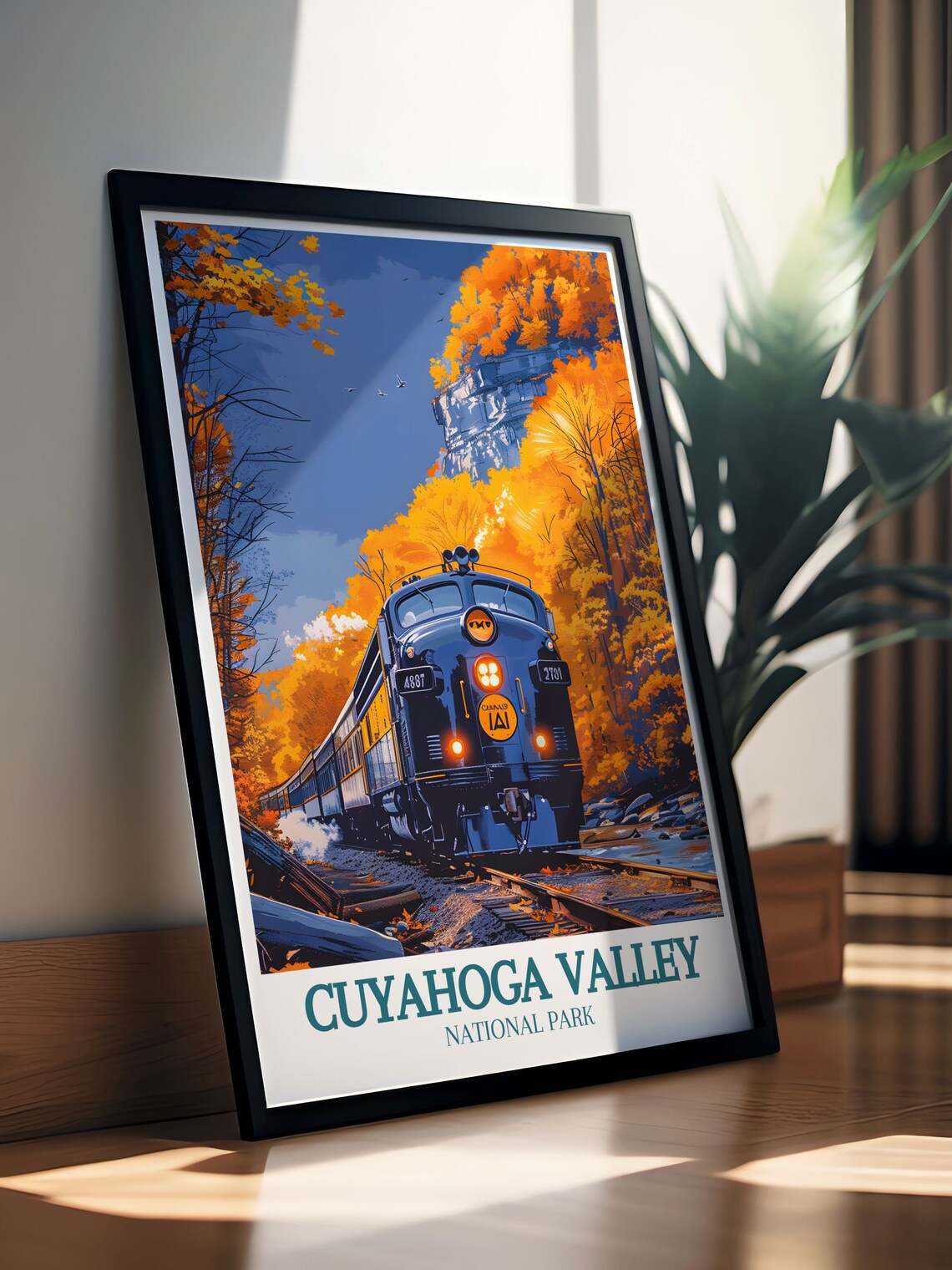 Cuyahoga Valley National Park Autumn Train Ride Scenic Poster - Image 2