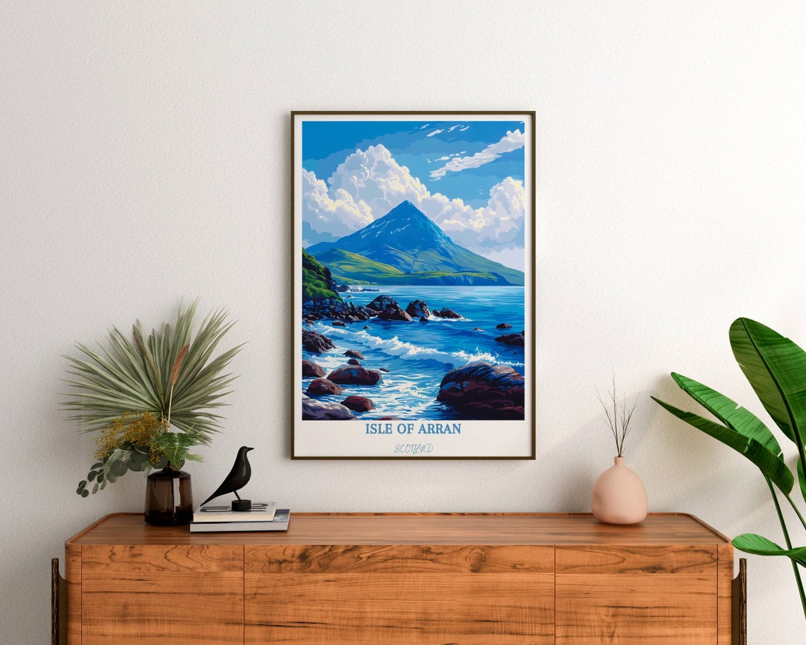 Isle Of Arran Travel Poster Isle Of Arran Print Scotland Art Print Isle Of Arran Gift Isle Of Arran Wall Art Isle Of Arran Artwork - Image 2