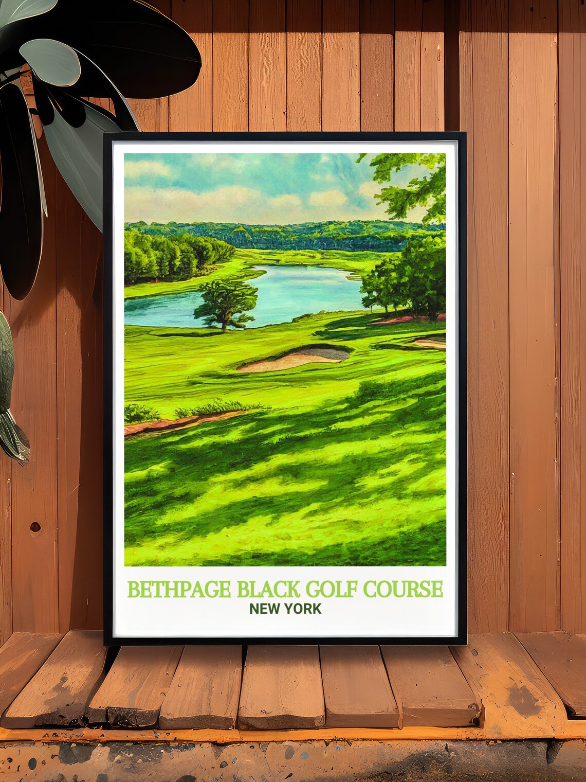 Bethpage Black Golf Course Travel Poster Bethpage State Park Poster Bethpage State Park Travel Poster Bethpage Black Golf Course Gift - Image 2