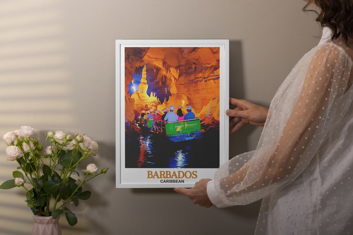 Barbados Harrisons Cave Underground Tram Boat Tour Adventure Poster - Image 4