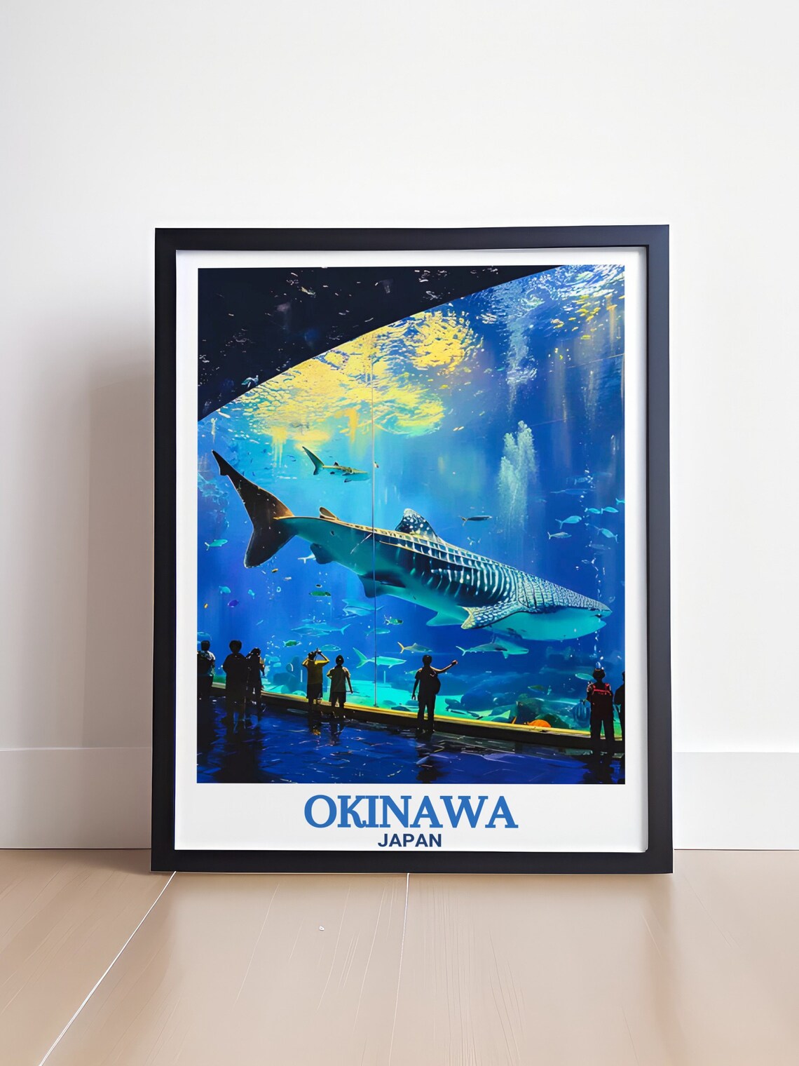 Okinawa Japan Churaumi Aquarium Whale Shark in a Giant Tank Poster - Image 4