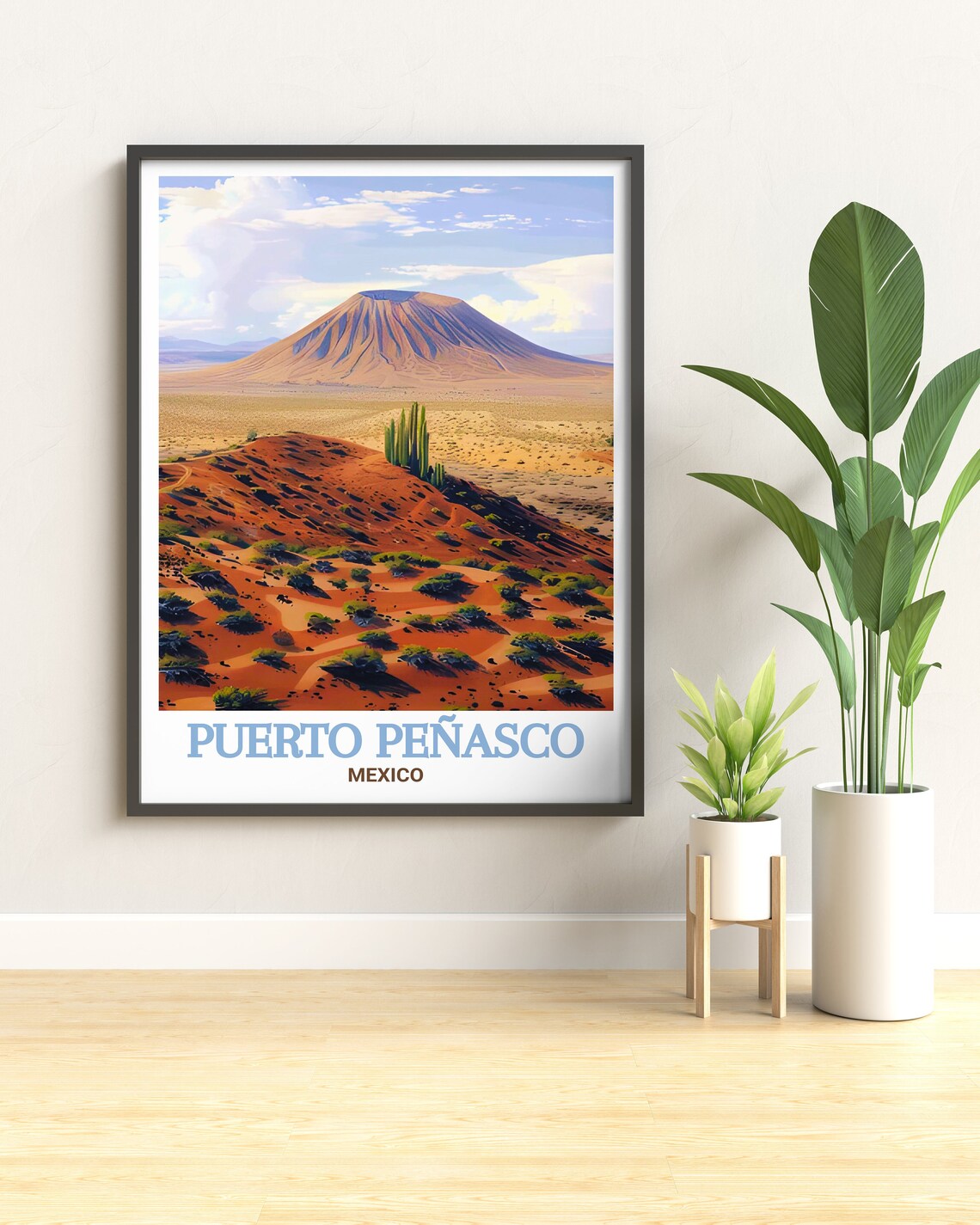 Puerto Penasco El Pinacate Volcano Mexico Desert Travel Poster - Image 2