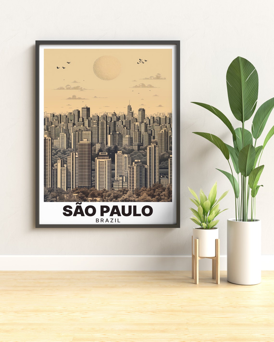 Sao Paulo Art Sao Paulo Cityscape Posters Sao Paulo Cityscape Prints And Gifts Sao Paulo Cityscape Decor Brazil Decor And Gifts - Image 2