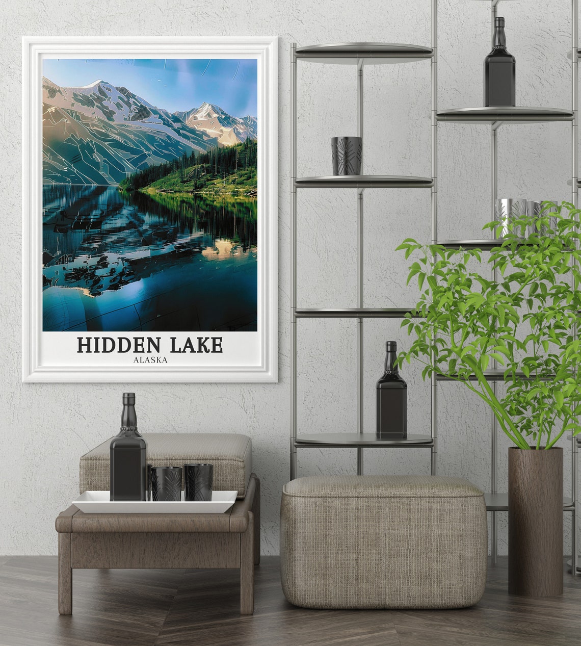 Hidden Lake Travel Print Hidden Lake Gifttravel Poster Kenai National Wildlife Refuge Art Kenai Peninsula Prints - Image 3