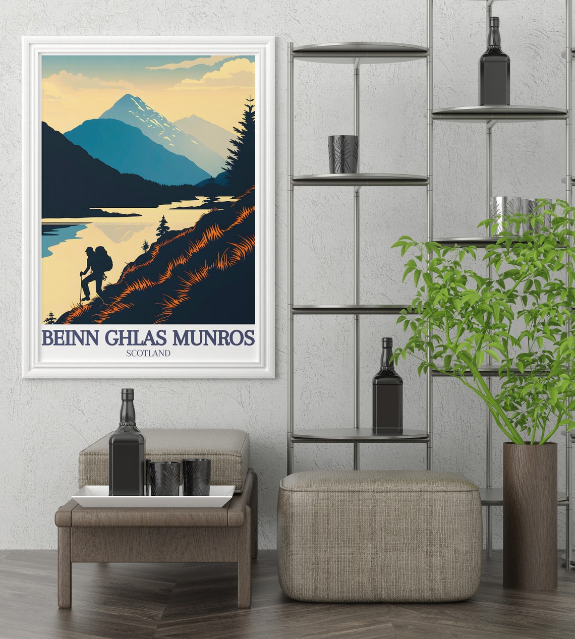 Beinn Ghlas Travel Print Beinn Ghlas And Ben Lawers Loch Tay Vintage Decor Ben Lawers Loch Tay Travel Posters - Image 3