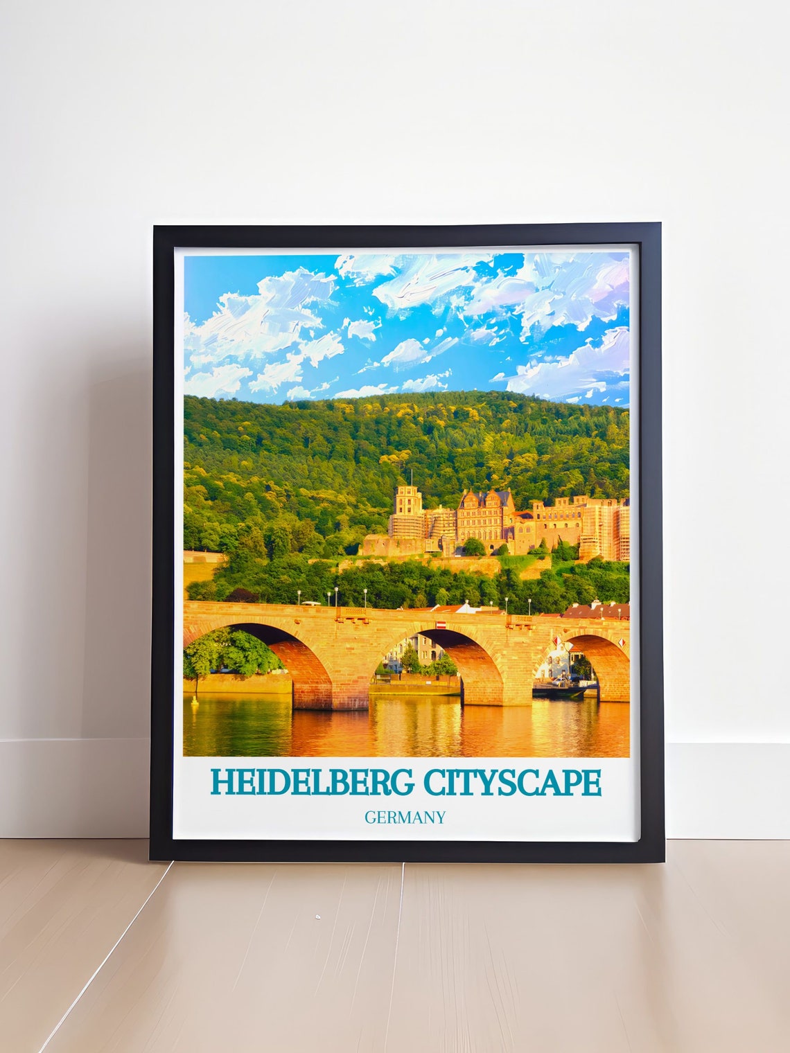 Heidelberg City Charm Vibrant Street Views Captured In Art Colorful Heidelberg Fine Art Prints Of Germanys Historic Jewel - Image 4
