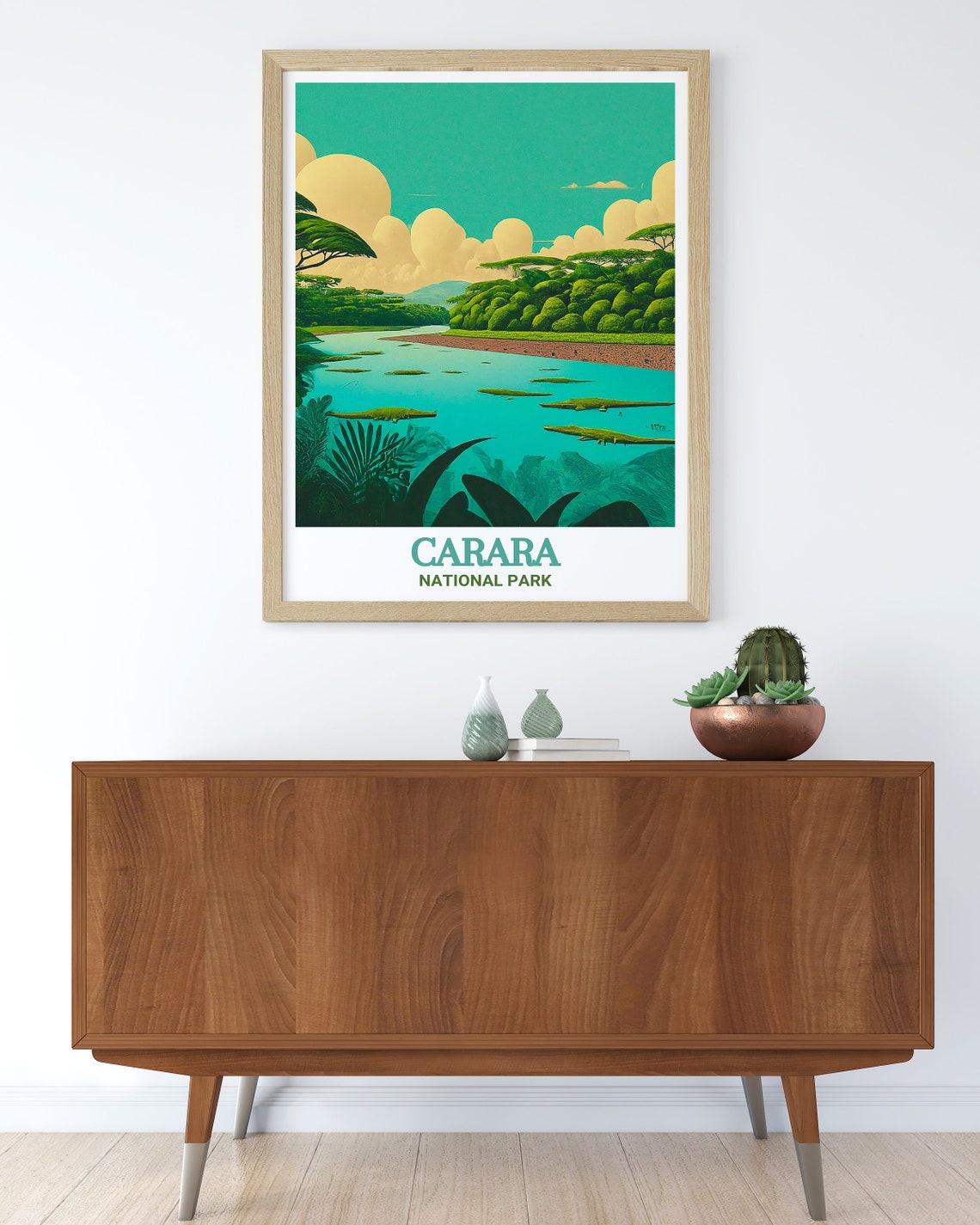 Carara National Park Tarcoles River with Crocodiles Travel Poster - Image 2