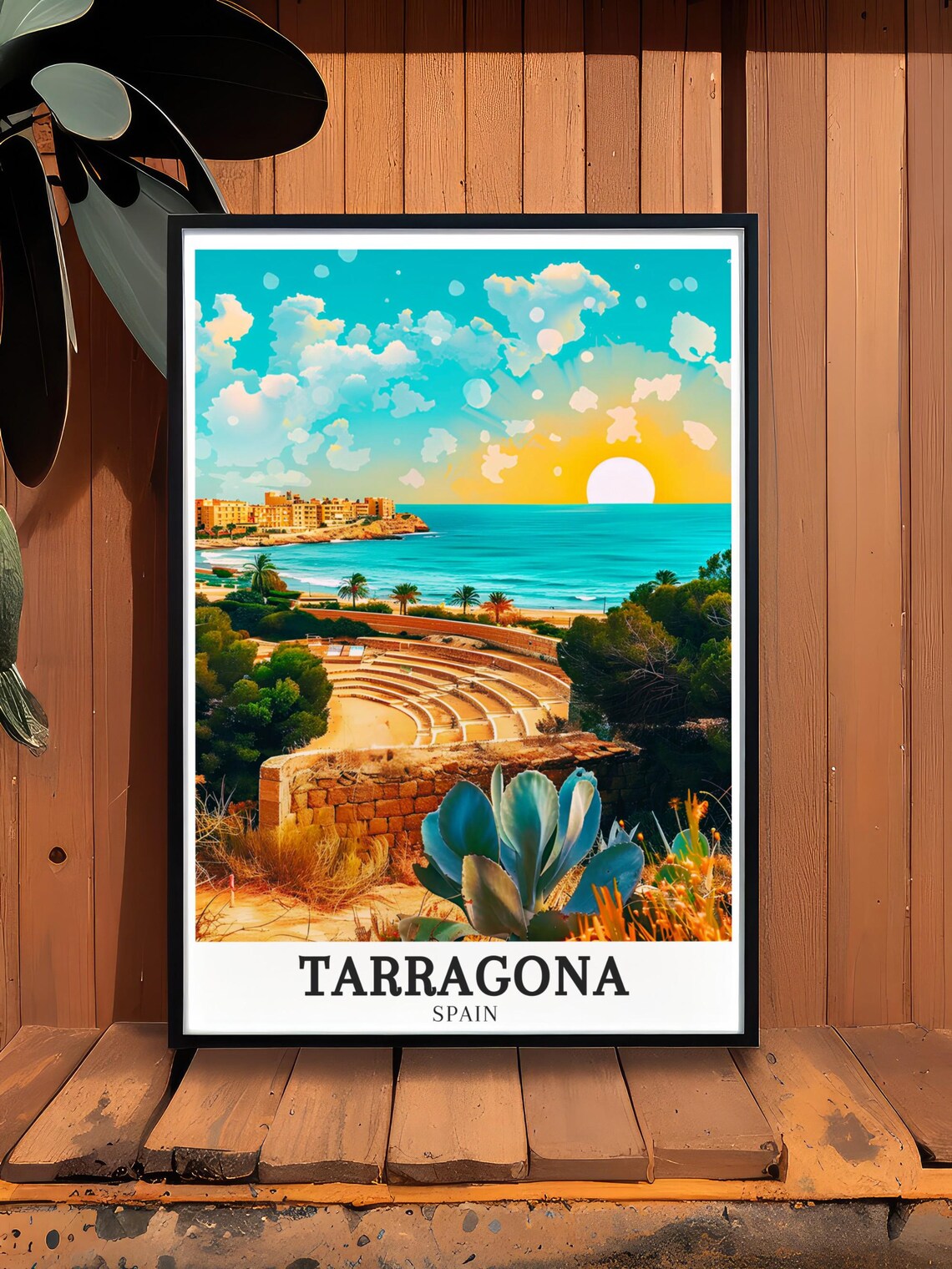 Tarragona Roman Amphitheatre Travel Poster, Spain - Image 4