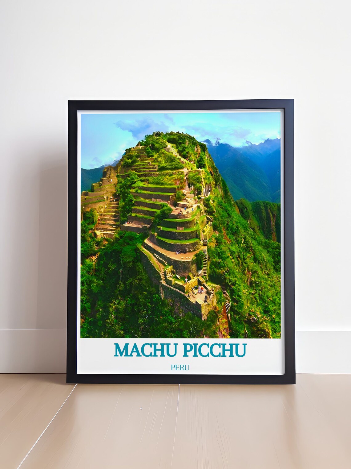 Machu Picchu Peru Ancient Inca Citadel Terraces Travel Poster - Image 4