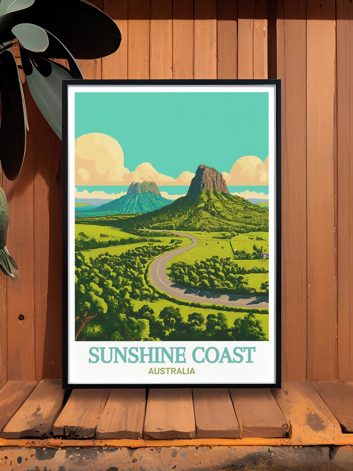 Sunshine Coast Australia Glass House Mountains Scenic Poster - Image 2