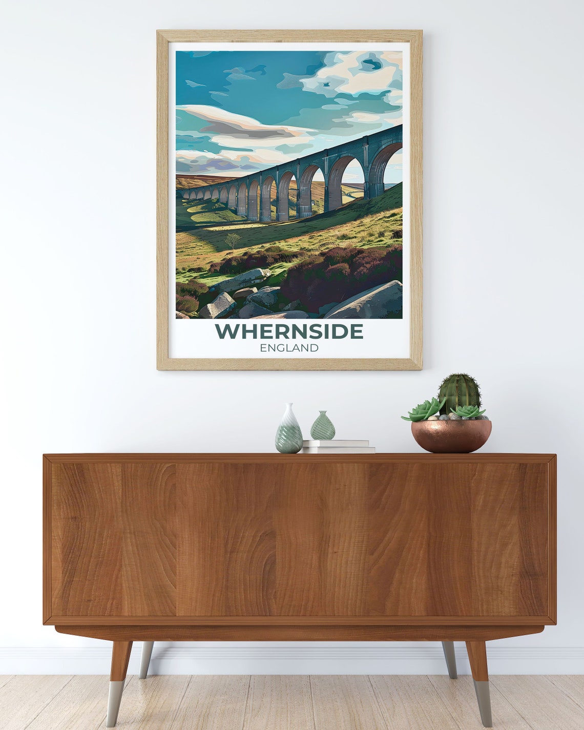 Whernside Ribblehead Viaduct Yorkshire Dales England Railway Poster - Image 2