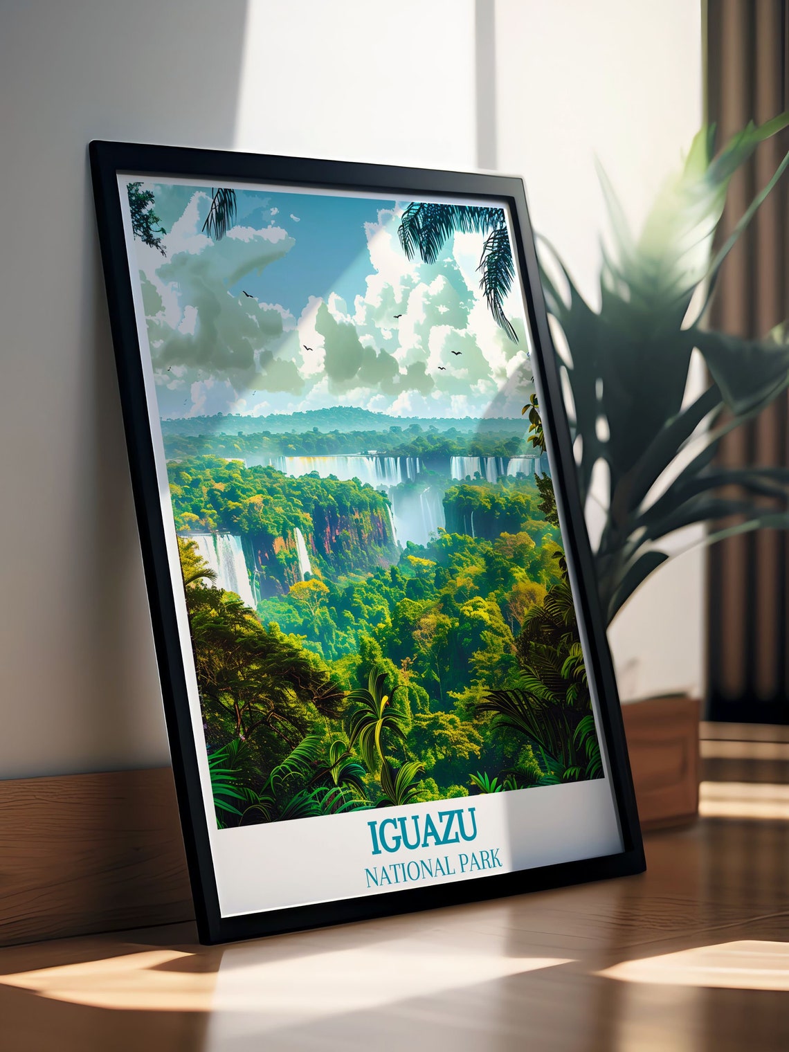 Iguazu National Park Rainforest Canopy Falls Panorama Poster - Image 2