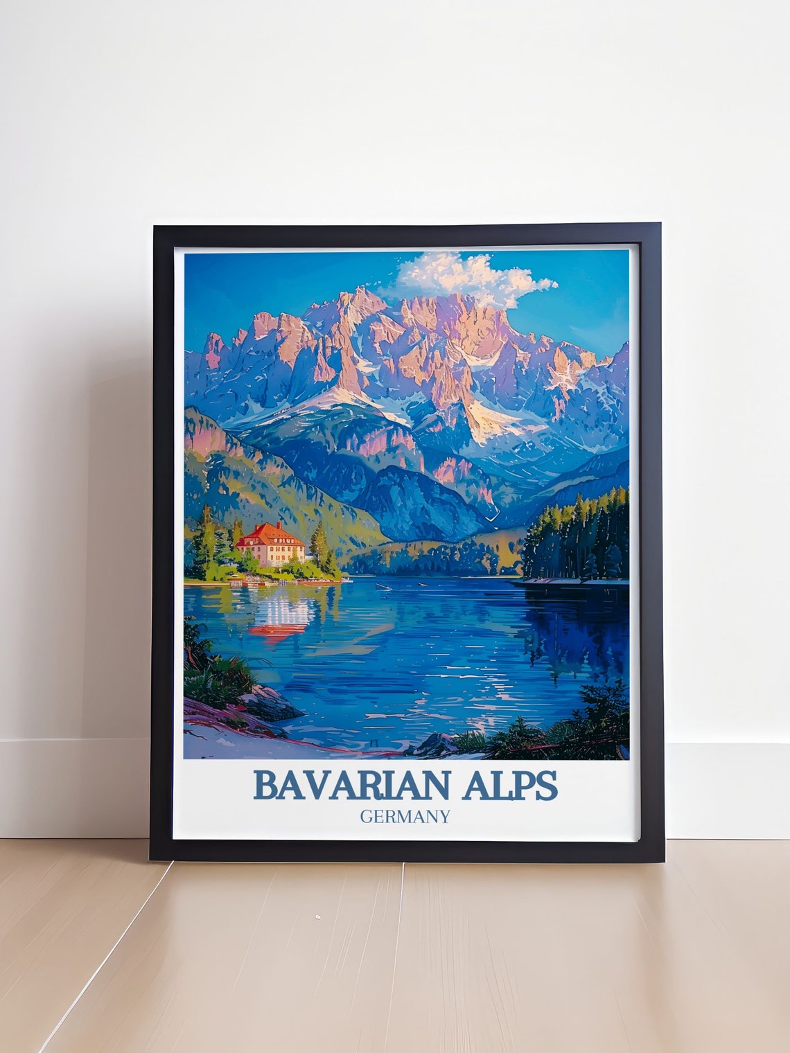 Bavarian Alps Germany Alpine Lake Mountain Reflection Poster - Image 4