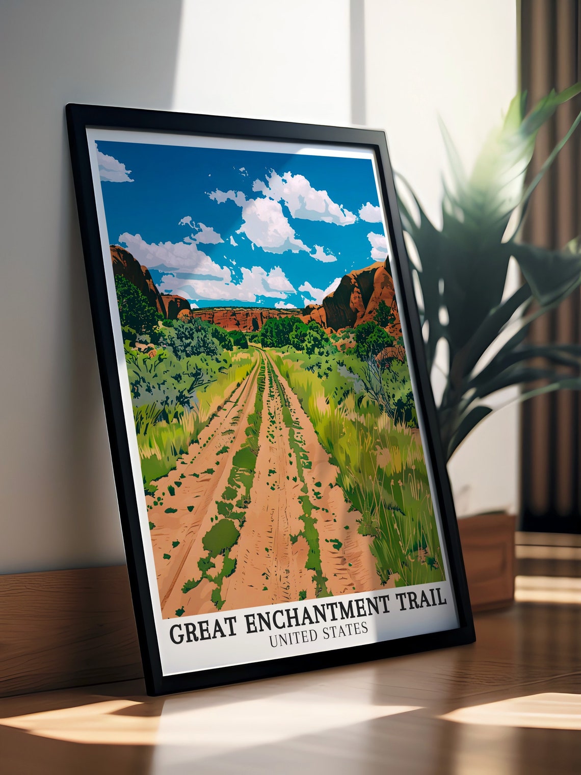 Great Enchantment Trail Walnut Canyon Desert Road Scenic Poster - Image 3