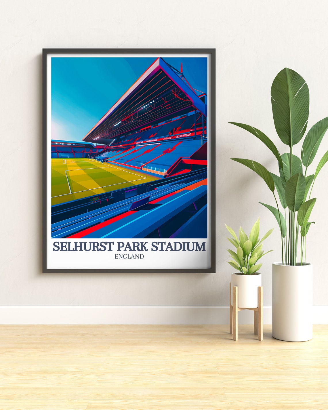 Selhurst Park Stadium Main Stand Roof View Matchday Sports Poster - Image 3