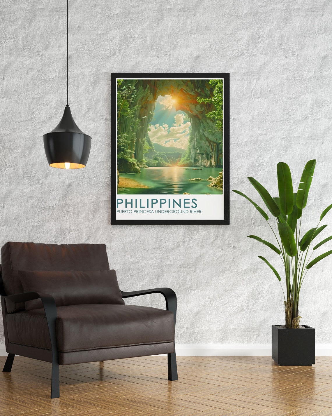 Puerto Princesa Underground River Cave Philippines Paradise Poster - Image 2
