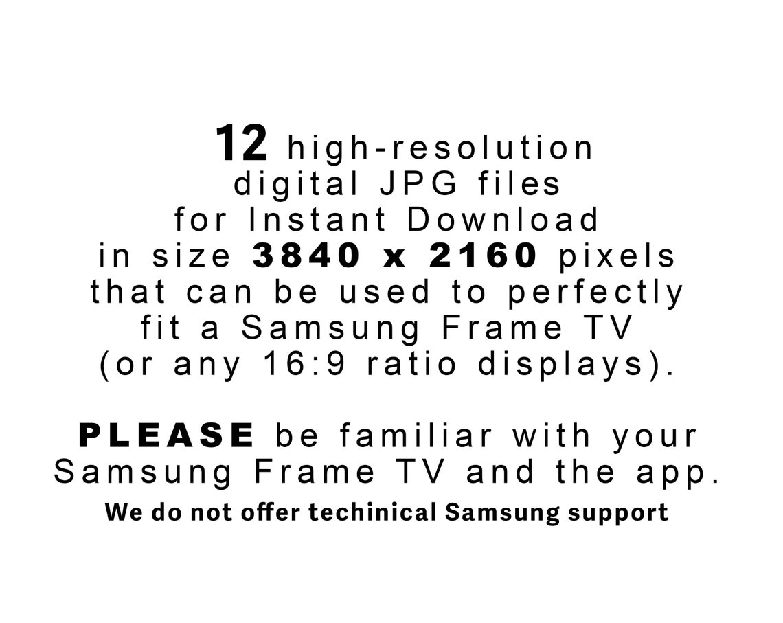 12 Piece Christmas Frame TV Art Bundle Set Winter Holiday Poster - Image 2