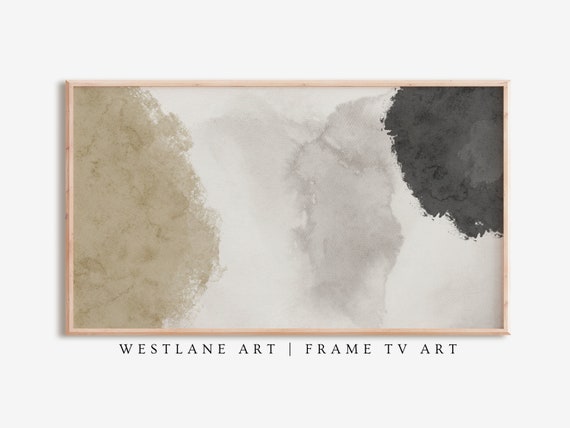 Neutral Abstract Modern Muted Minimalist Frame Tv Art Art Modern Farmhouse Tvm11