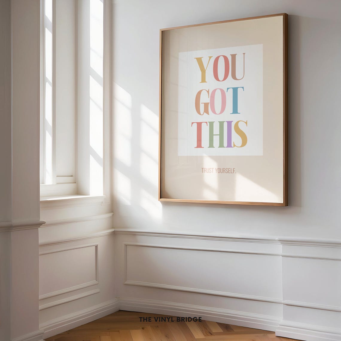 You Got This Trust Yourself Pastel Rainbow Letter Affirmation Poster - Image 4