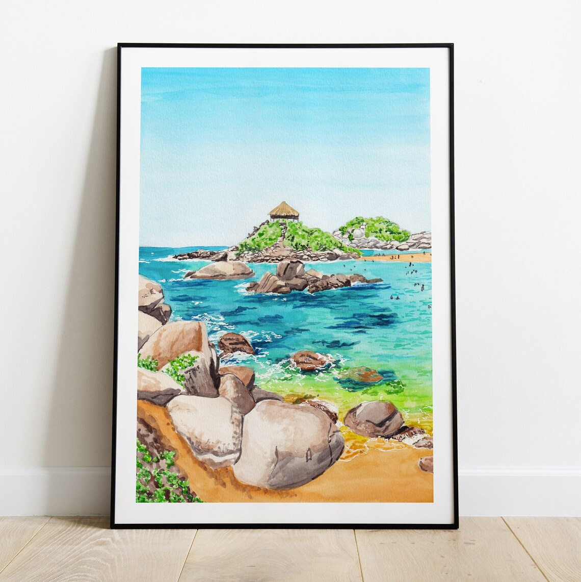 Cabo San Juan, Colombia Travel Poster, Tropical - Image 2
