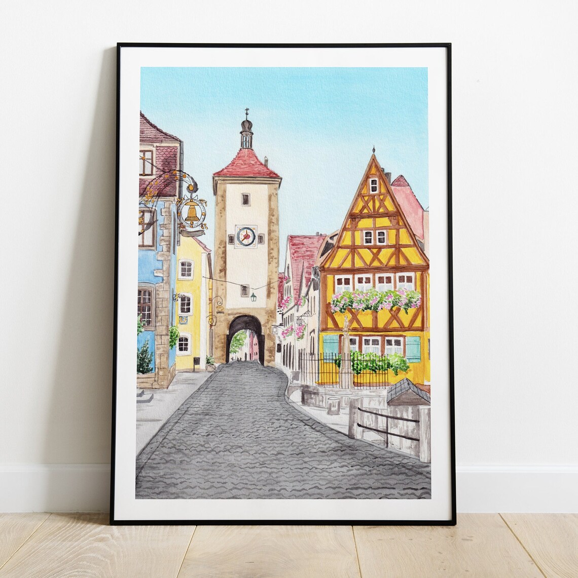 Rothenburg Ob Der Tauber Travel Poster, Germany - Image 2