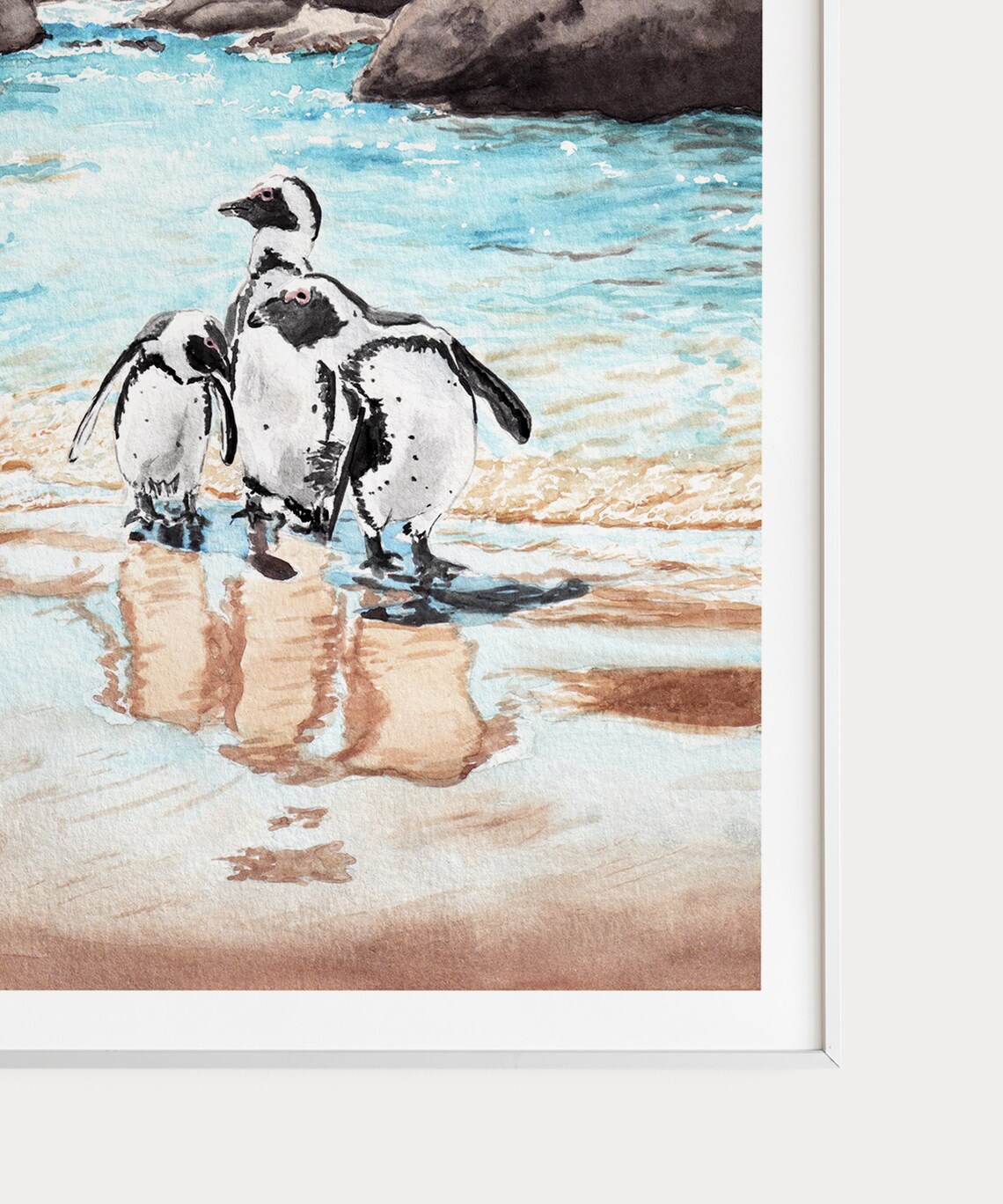 Boulders Beach Travel Poster, Cape Town Penguins - Image 2