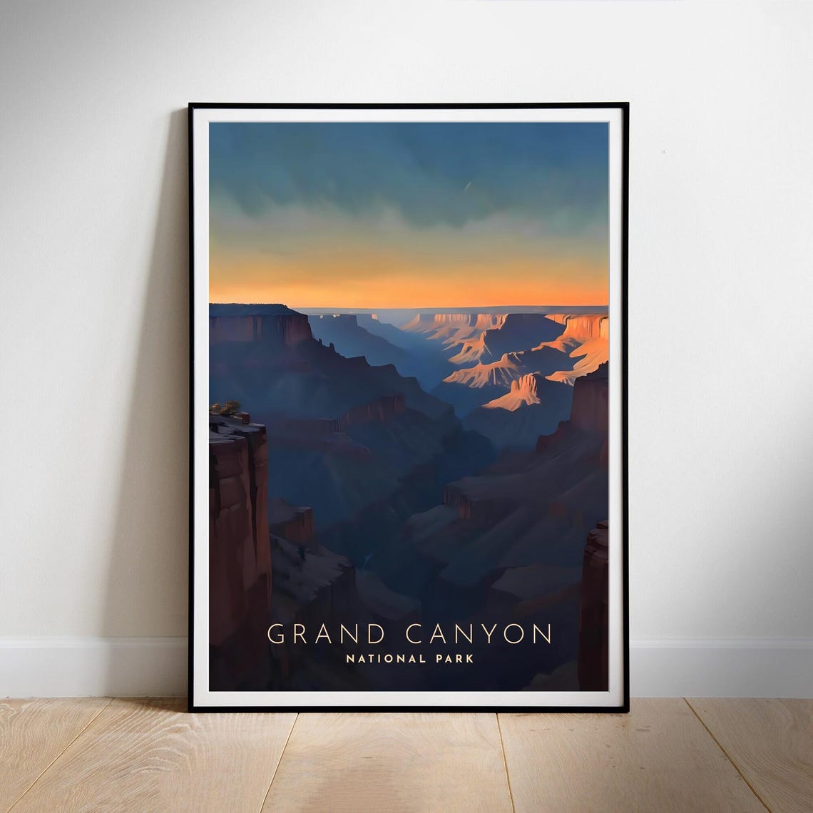 Grand Canyon National Park Sunset Layered Cliffs View Poster