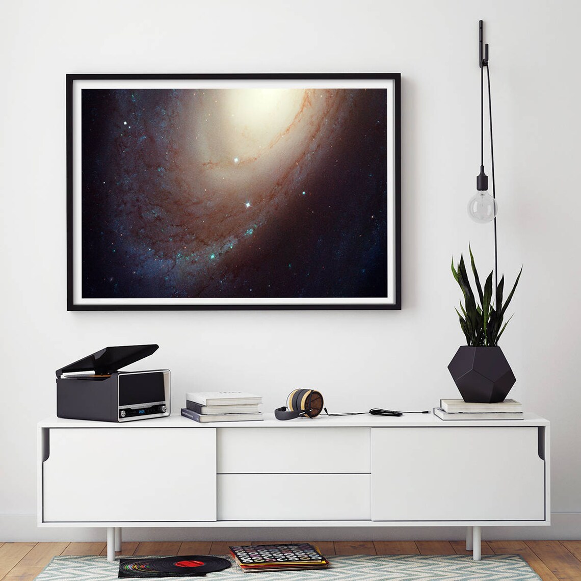 Spiral Galaxy Space Poster, Hubble Telescope Art - Image 2
