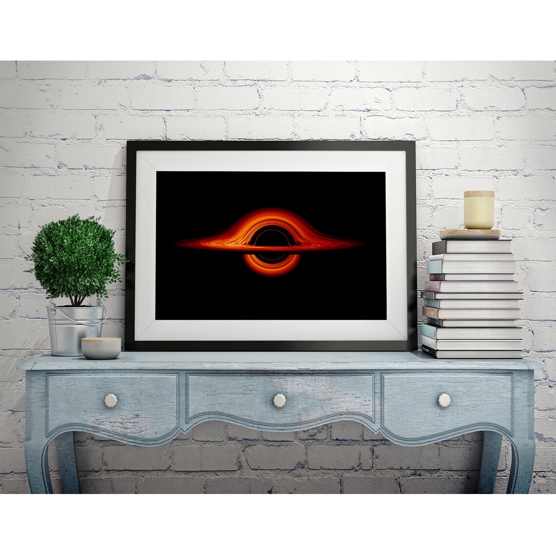 Black Hole Astronomy Poster, Space Art Print - Image 3