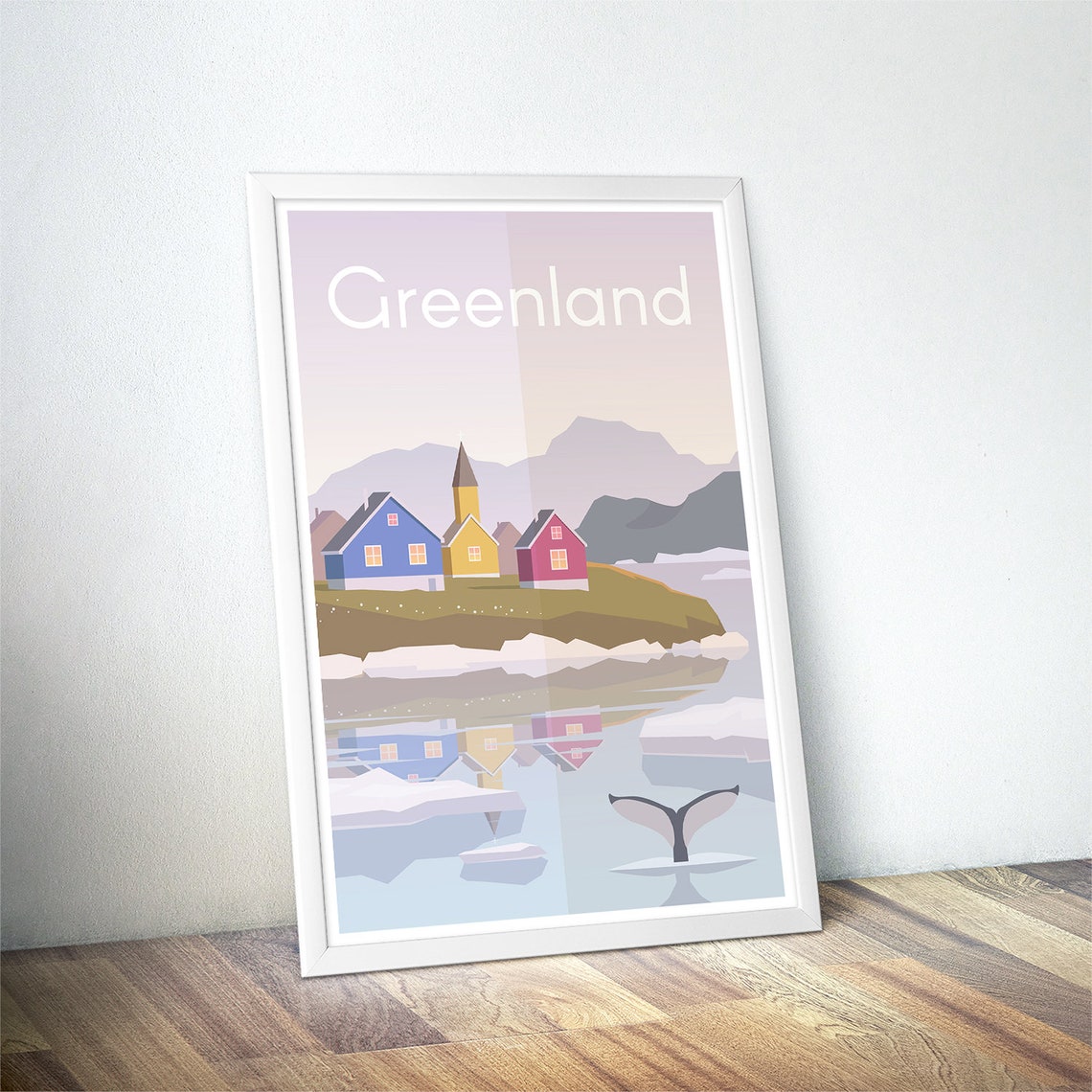 Greenland Poster Vintage Travel Poster Minimalist Art Prints Travel Gifts Travel Art Deco Posters Wall Hangings - Image 4