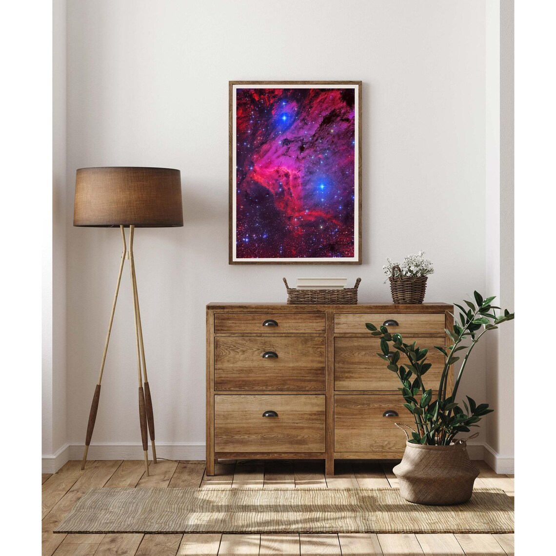Pelican Nebula Astronomy Art Print, Outer Space Decor - Image 2