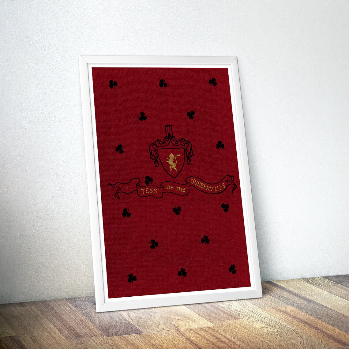 Tess Of The Durbervilles Classic Red Book Cover Literary Art Print - Image 4