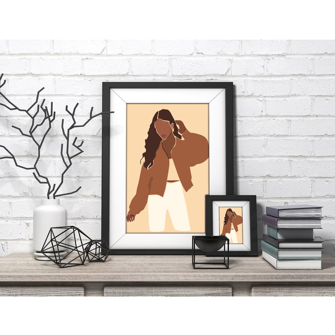 Inspirational Female No 2 Black Woman Wall Art Fashion Wall Art Aesthetic Room Decor Feminist Art Black Girl Art Feminist Gift - Image 4